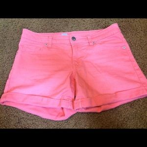 Womens coral shorts
